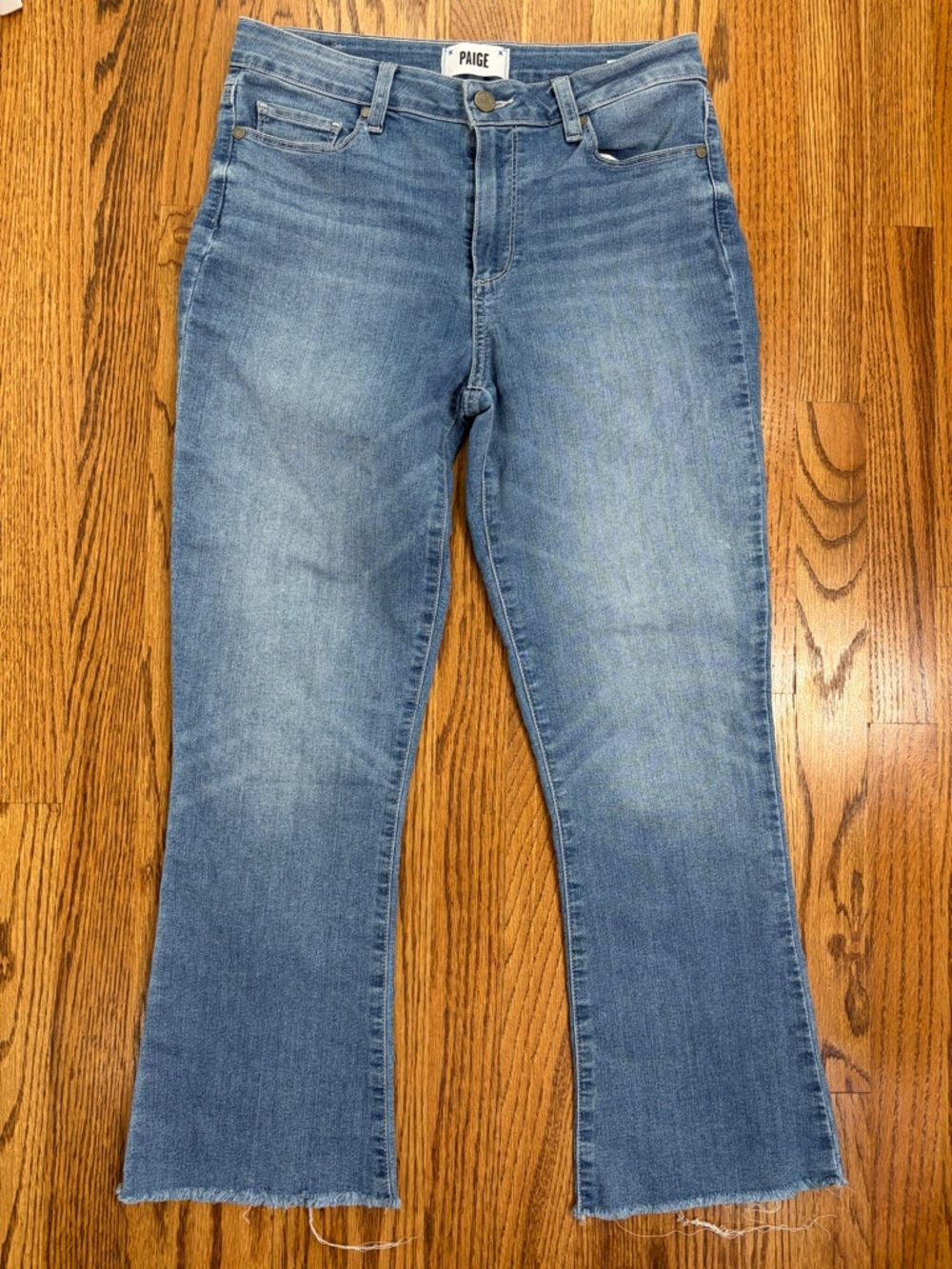 PAIGE Rory Cropped Flare Jeans Abelina size 29 - Picture 3 of 11